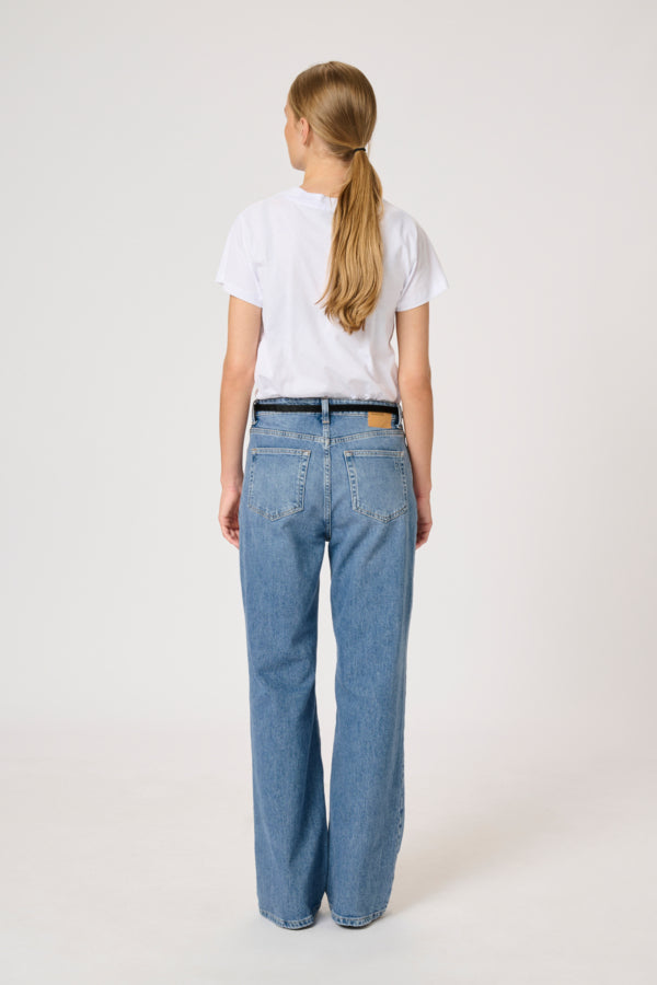 Louis High & Wide Jeans in Retro Blue Wash