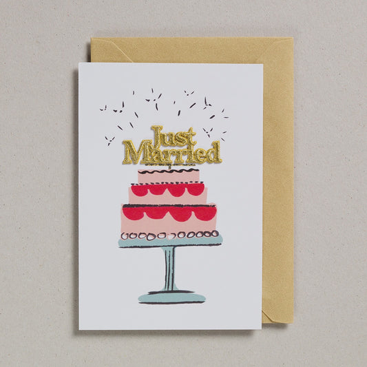 Just Married Cake Card