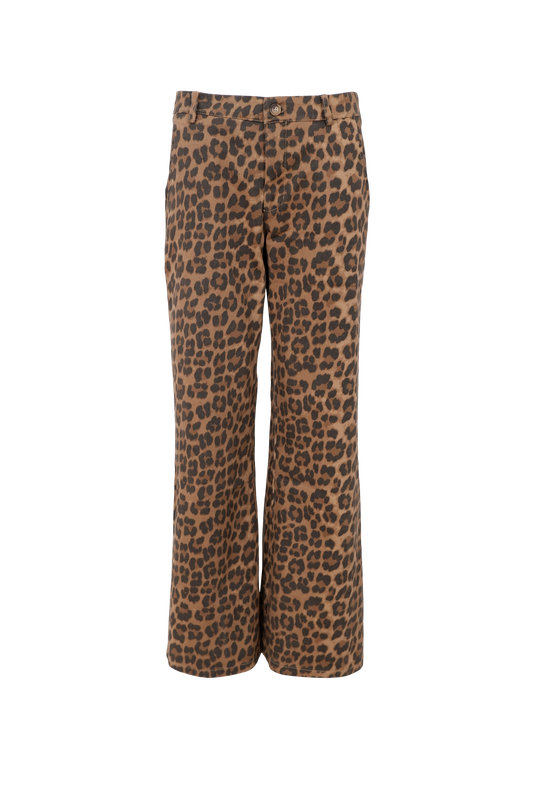 Abbie Stretch Leopard Trousers