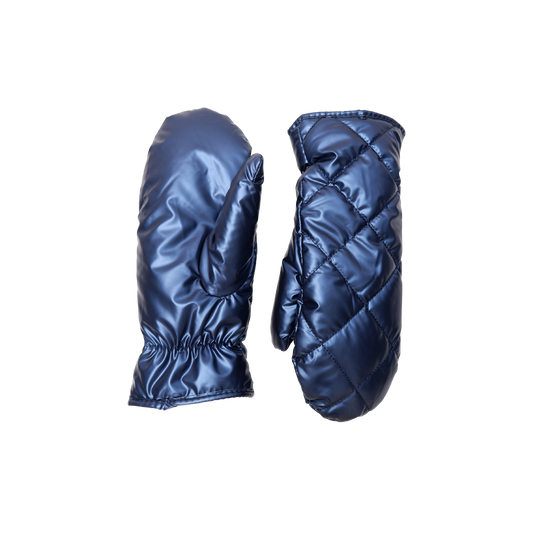 Paloma Quilted Mittens - Blue