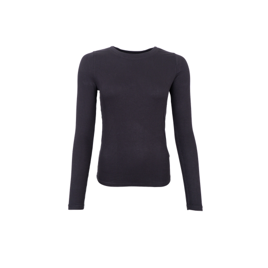 Basics Long Sleeve Top in Black