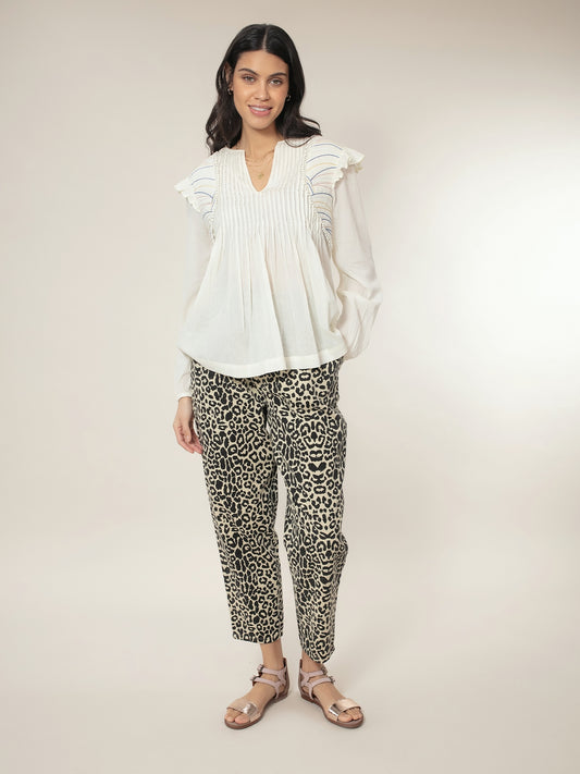 Caroline Leopard Trousers