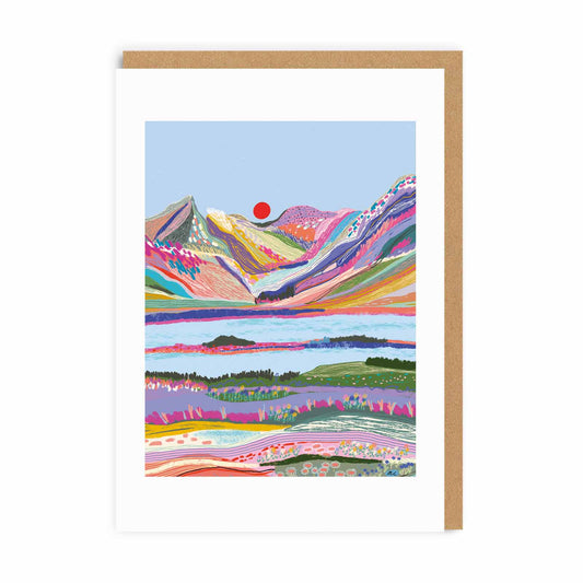 Mountain Sunset Card