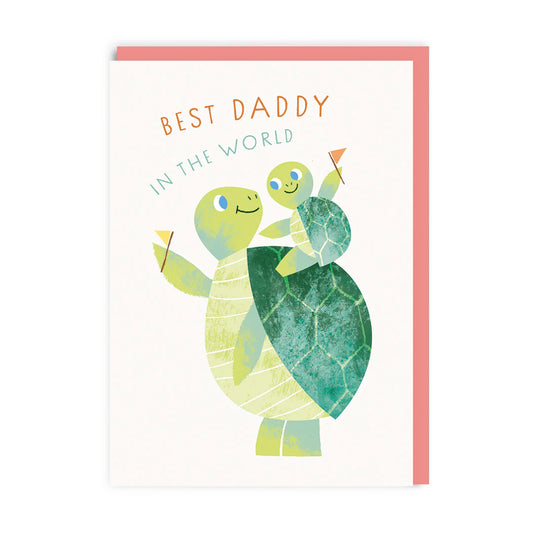 Best Daddy in The World Turtle Card