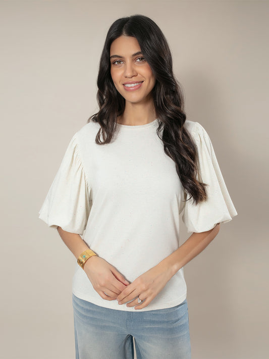 Rhea Top in Cream