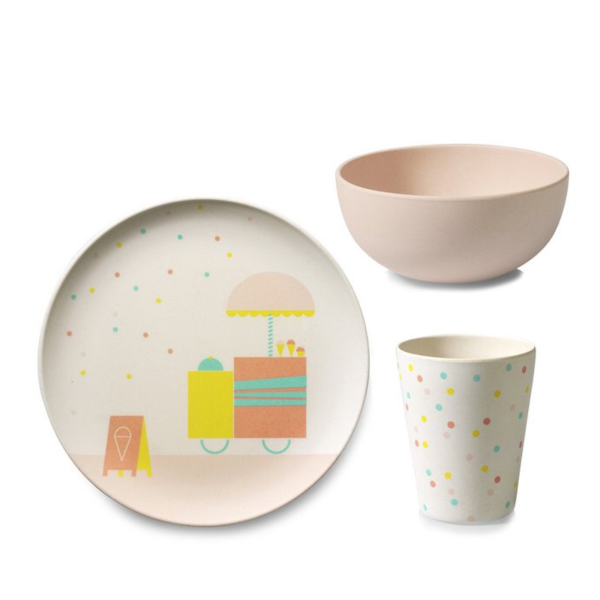 Children’s Bamboo Tableware Ice Cream