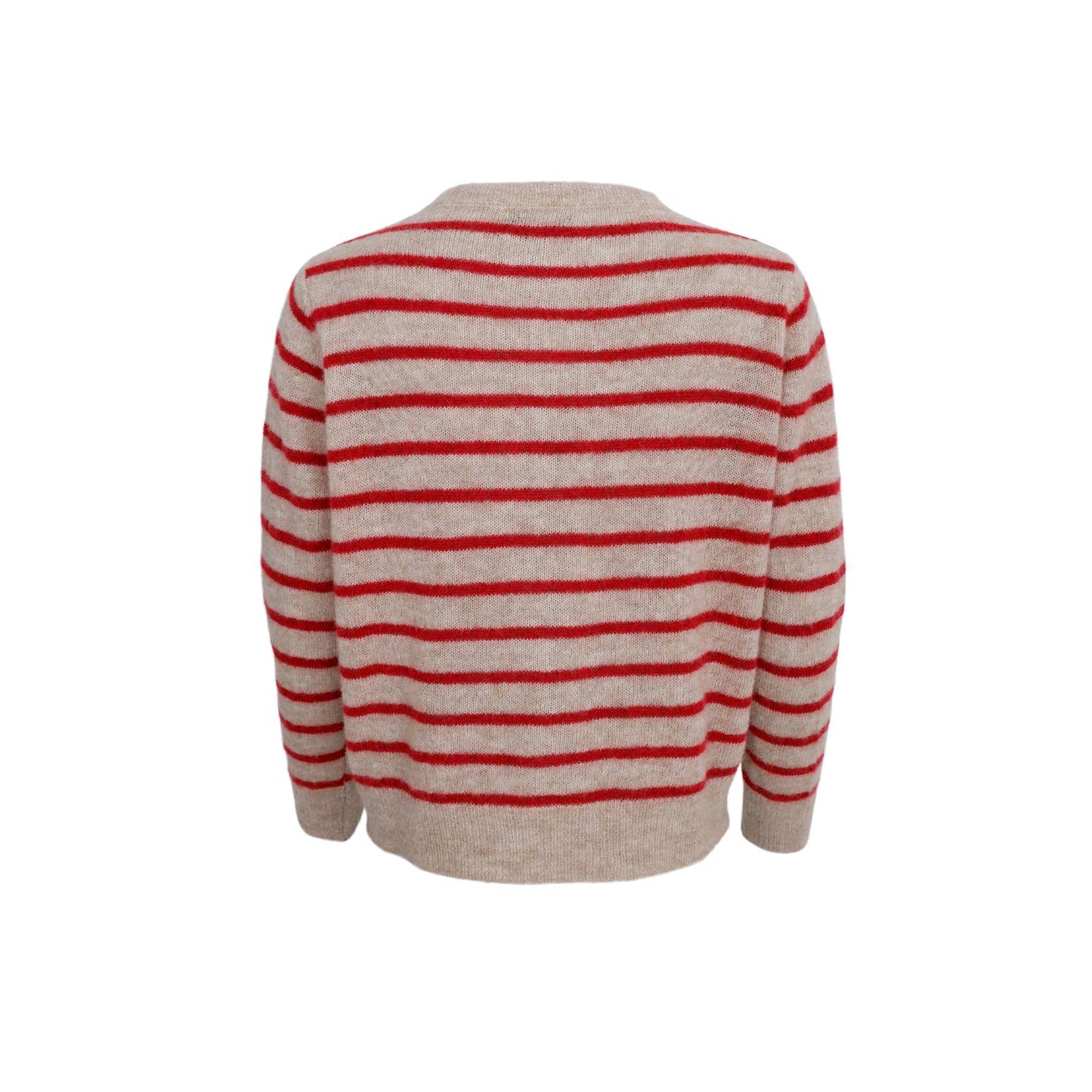 Dell Red  Striped Cardigan