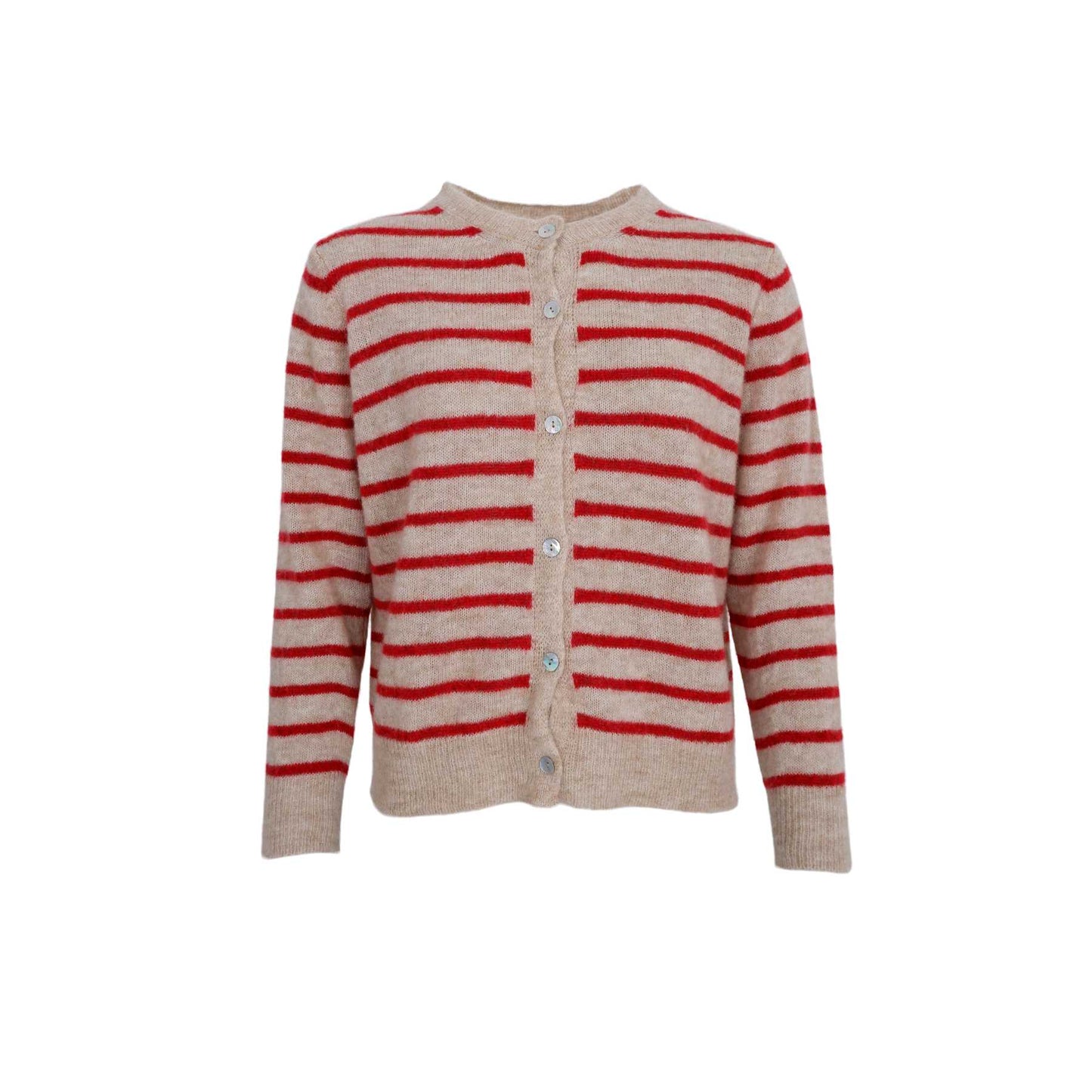 Dell Red  Striped Cardigan