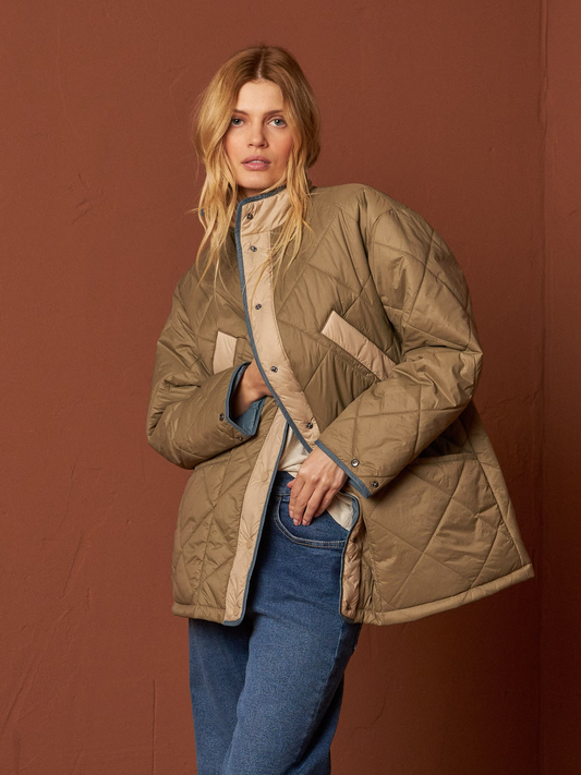 Light Padded Khaki Jacket